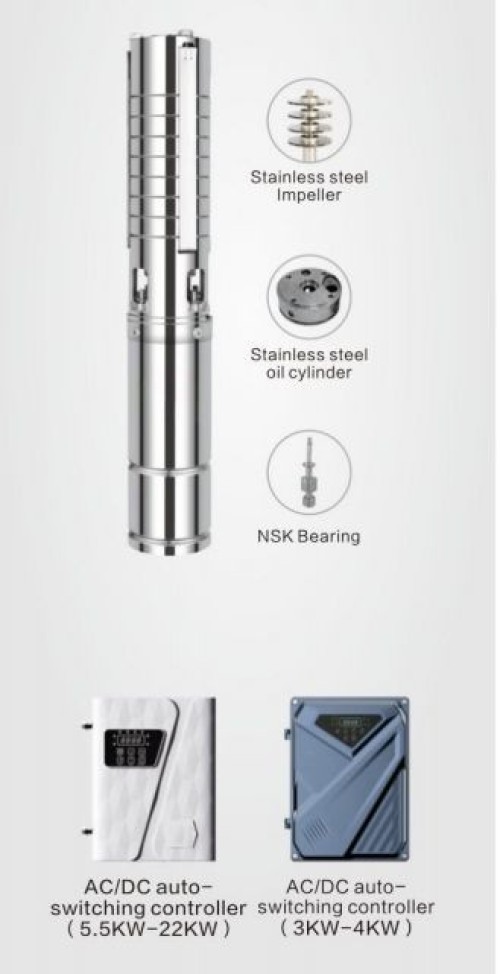 4DSC-A/D Series – High Power AC/DC Industrial Solar Pump