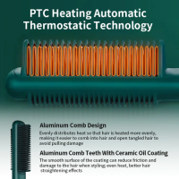 GlideStyle Pro Ionic PTC Hair Straightening Comb