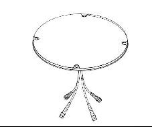 698–2700MHz Low PIM Indoor 4-Port Slim Omnidirectional Antenna